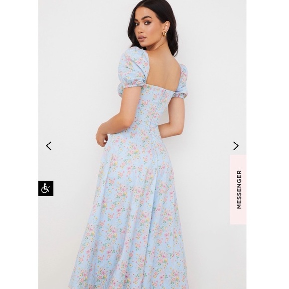 SOLD Blue tallulah corset dress - Picture 3 of 4